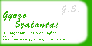 gyozo szalontai business card