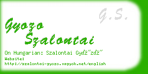gyozo szalontai business card